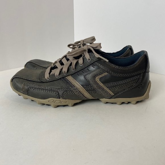 Skechers SN63746 Brown Leather Relaxed Step Sneakers Mens - New without tags - Picture 3 of 6